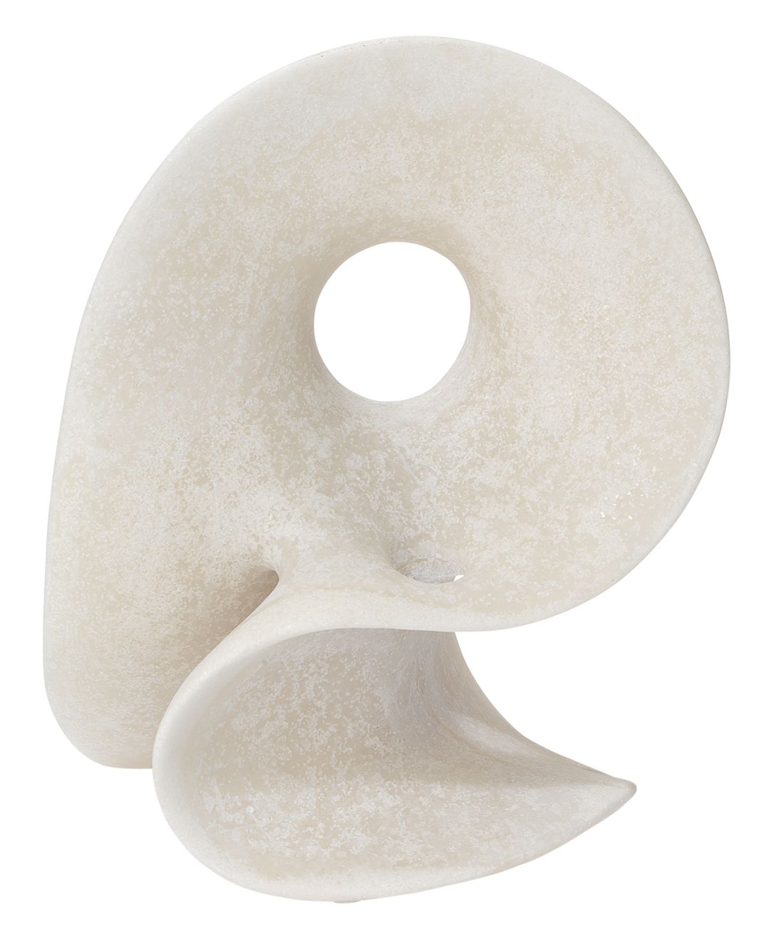 Amorphous Table Object, Small in Off White Resin