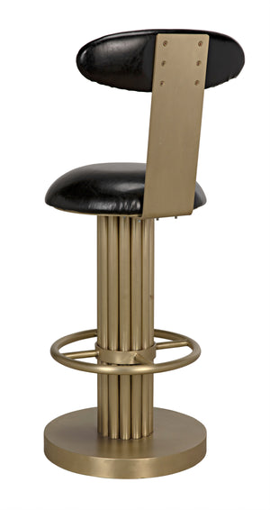 Sedes Counter Stool, Metal with Brass Finish