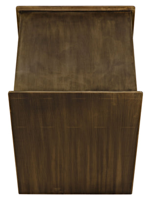 Cyrus Side Table, Aged Brass