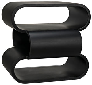 Nada Side Table, Black Metal