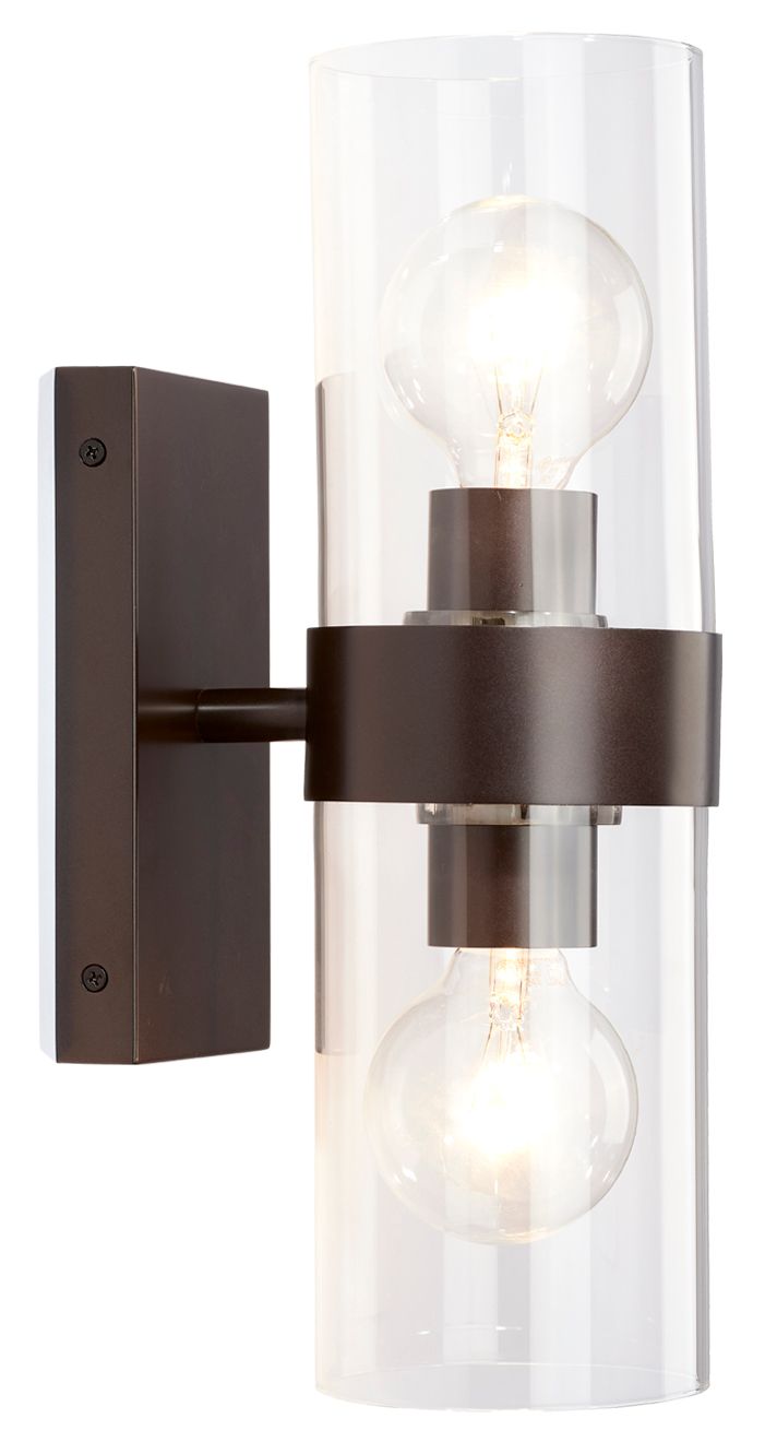 Chatham Wall Sconce - Oil Rubbed Bronze and Clear Glass