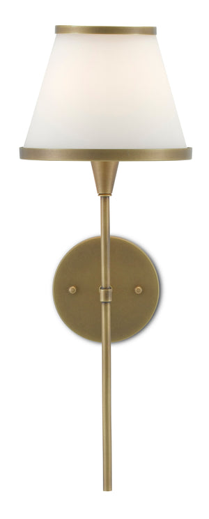Brimsley Brass Wall Sconce - Antique Brass/Opaque Glass