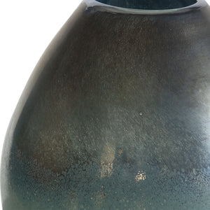 Rian Aqua Bronze Vases, S/2 - Glass