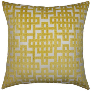Yellow Maze Pillow
