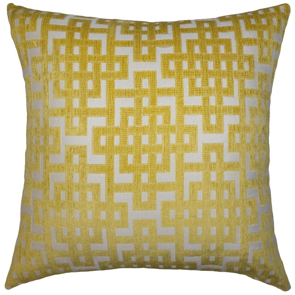Yellow Maze Pillow