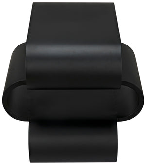 Nada Side Table, Black Metal