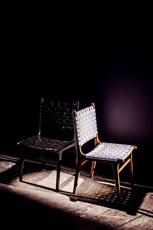 Dede Dining Chair, Leather, Black