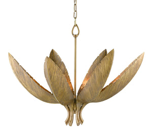 Bird of Paradise Chandelier - Antique Brass