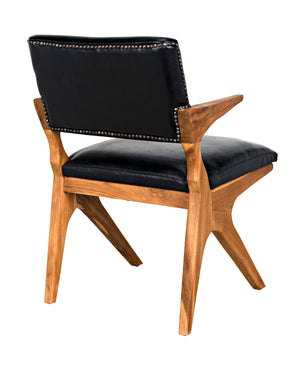 Dolores Chair, Teak with Leather