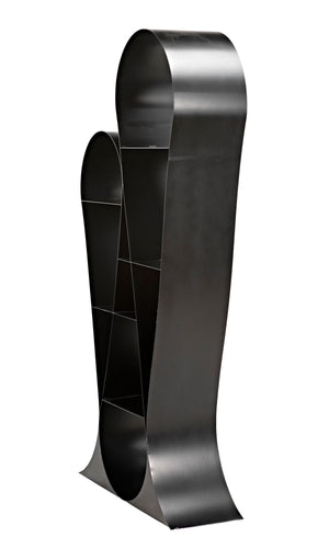 Zaha Bookcase, Black Metal