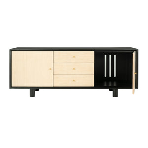 Zoe Three Drawer Entertainment Console with Veneer