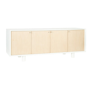 Zoe Four Door Entertainment Console with Veneer