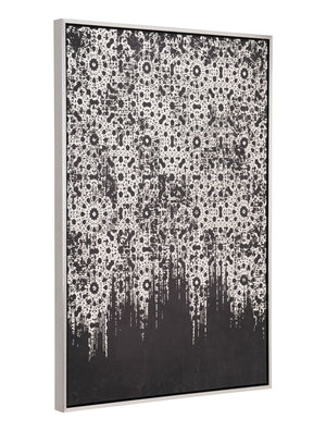 Industry Canvas Wall Art Silver & Black
