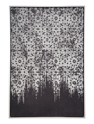 Industry Canvas Wall Art Silver & Black