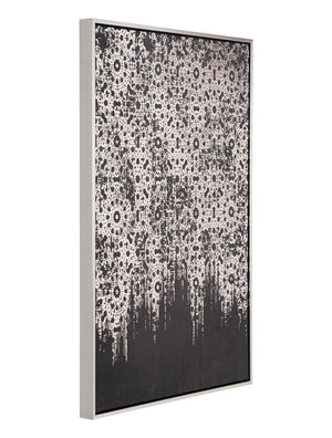 Industry Canvas Wall Art Silver & Black