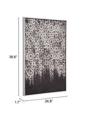 Industry Canvas Wall Art Silver & Black
