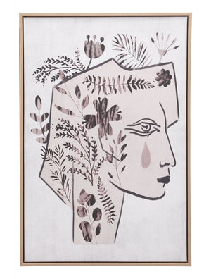 Mujer Canvas Wall Art Multicolor