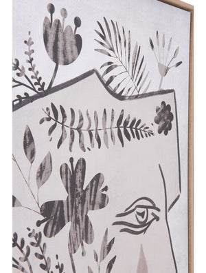 Mujer Canvas Wall Art Multicolor