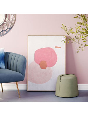 Pink Geode Canvas Wall Art