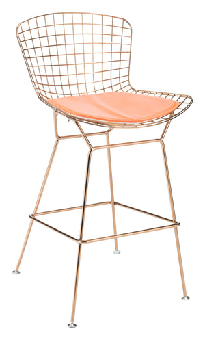 Wire Mesh Cushion- Orange