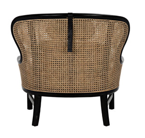 Marabu Chair, Charcoal Black with Leather
