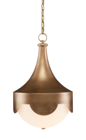 Currey and Company Pasha Pendant - Antique Brass