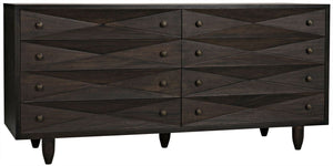 Diamond Double Chest - Ebony Walnut