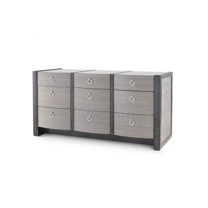 Extra Large 9-Drawer in Ash Gray & Black | Albert Collection | Villa &