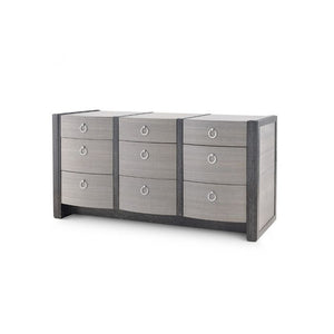 Extra Large 9-Drawer in Ash Gray & Black | Albert Collection | Villa & House