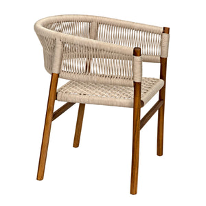 Conrad Chair - Teak with Woven Rope