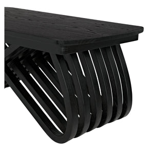 Infinity Coffee Table - Charcoal Black