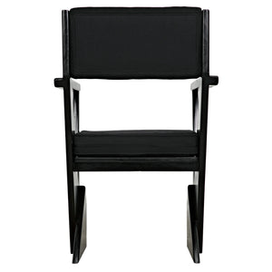 Madoc Arm Chair, Charcoal Black