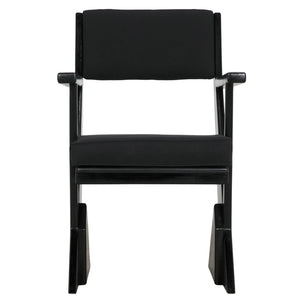 Madoc Arm Chair, Charcoal Black