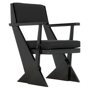 Madoc Arm Chair, Charcoal Black