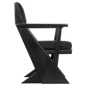 Madoc Arm Chair, Charcoal Black