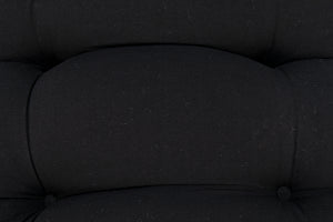 Hanzo Chair with Metal Legs, Charcoal Black