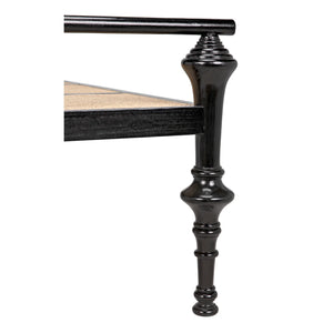 Indochine Bench - Charcoal Black