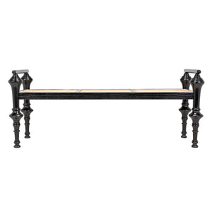 Indochine Bench - Charcoal Black