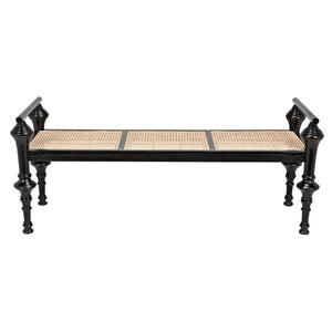 Indochine Bench - Charcoal Black