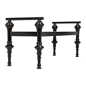 Indochine Bench - Charcoal Black