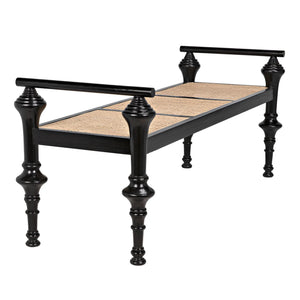 Indochine Bench - Charcoal Black