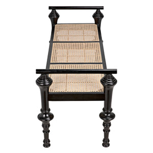 Indochine Bench - Charcoal Black