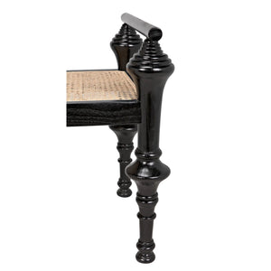 Indochine Bench - Charcoal Black