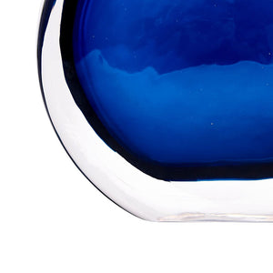 Small Hand Made 2-Layer Glass Vase – Midnight Blue | Angeli Collection | Villa & House