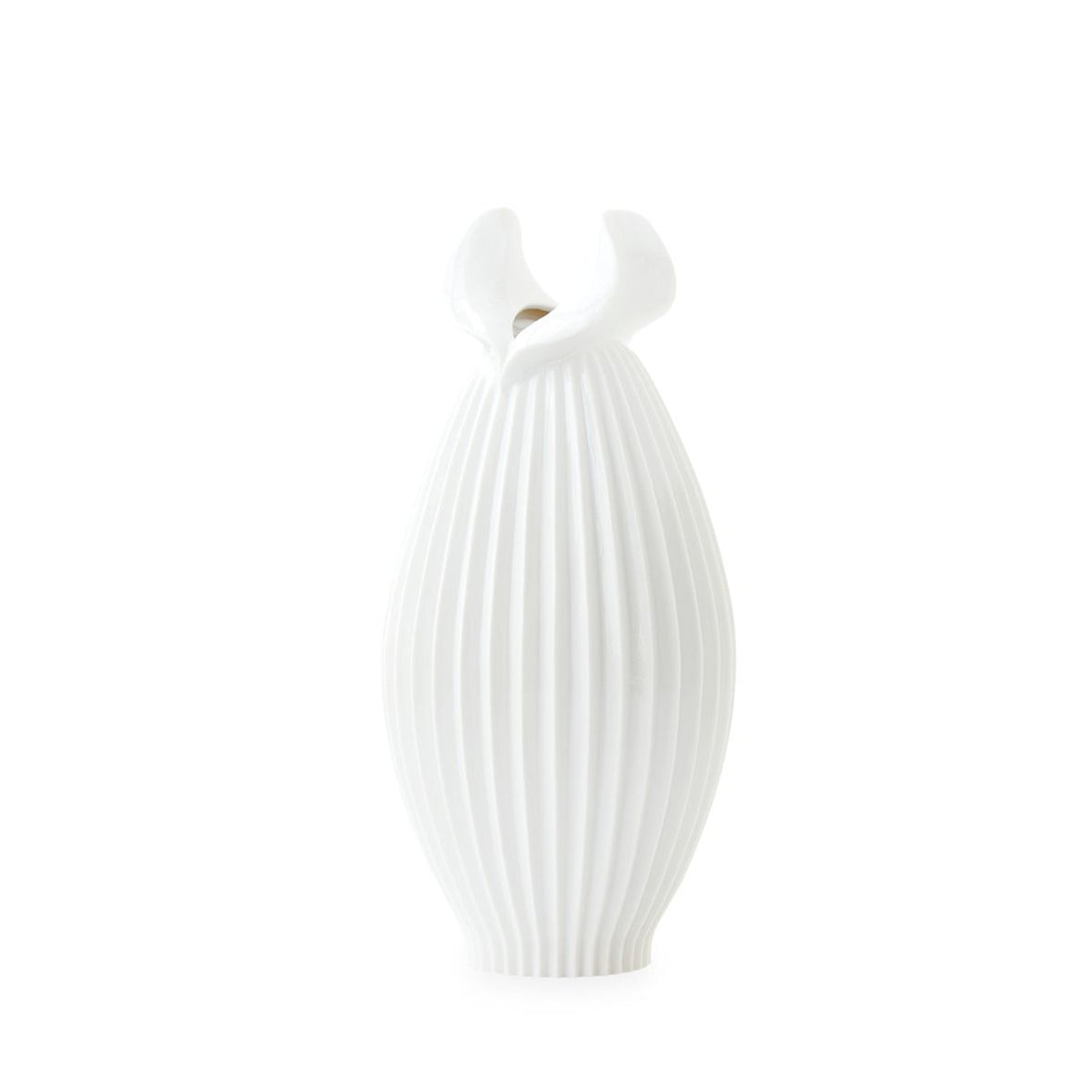 Handcrafted Blanc de Chine Porcelain Vase - White | Agrippa Collection | Villa & House