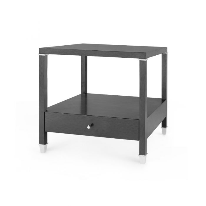 1-Drawer Side Table - Black | Alessandra Collection | Villa & House
