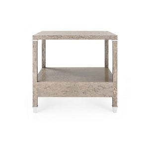1-Drawer Side Table - Taupe Gray | Alessandra Collection | Villa & House