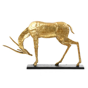 Modernist Sculpture in Gold Leaf | Antelope Collection | Villa & House