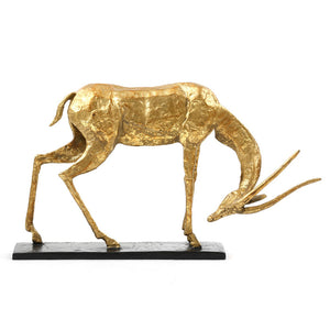 Modernist Sculpture in Gold Leaf | Antelope Collection | Villa & House