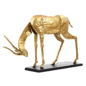 Modernist Sculpture in Gold Leaf | Antelope Collection | Villa & House